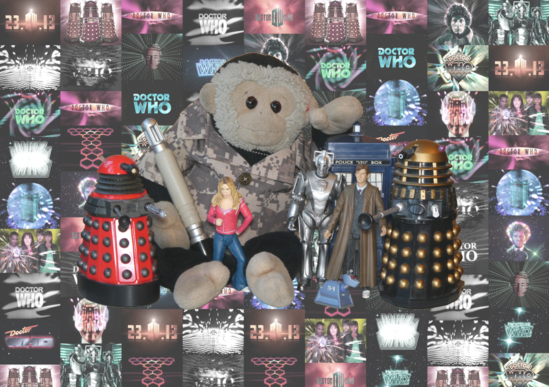 Mooch monkey celebrates Doctor Who 50th anniversary