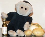 Mooch monkey is ready for Burns Night 2008.