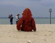 On the beach at Ryde.