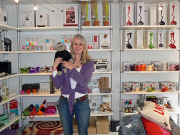 Mooch monkey visits the Mooch homeware & gifts shop in Buckingham