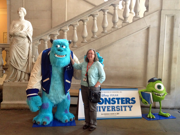 Pam at Monsters University, Kings College London