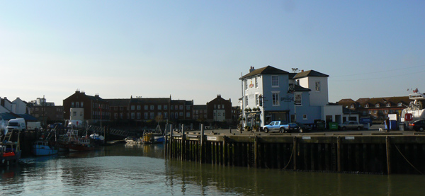 The Bridge Tavern, Portsmouth and the old harbour.