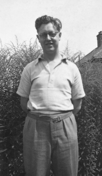 Bob after returning home from Ware Park, 1948.
