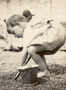 A young me on the beach