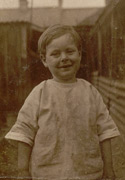 Me beside the chicken run at 22 Lowestoft Road