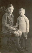Me with my brother Dennis, c1934.