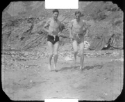 Me and Dennis on a beach. Isle of Wight, 1947.