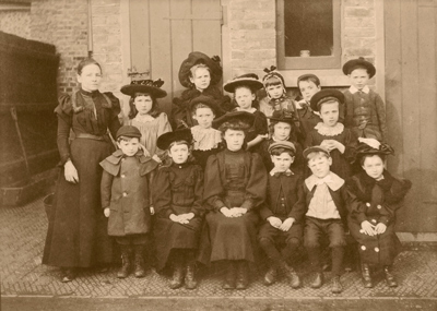 Lewis Jones at Callowland School, c1899