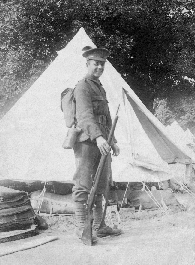 Lewis Jones at Saffron Walden during WW1.