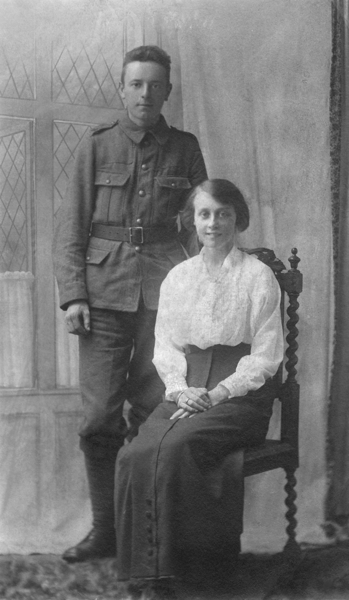 Lewis Jones' with his wife Annie Frances.