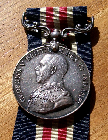 Lewis Jones' WW1 Military Medal.