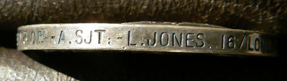 Lewis Jones' WW1 Military Medal.