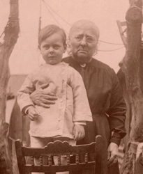 Susan Jones, Lewis' mother and her grandson Robert.