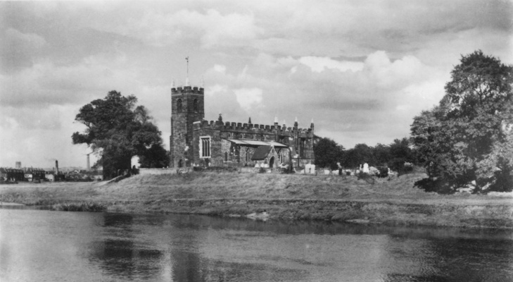 St Wilfrid's Church, Wilford, Nottingham pictured in the 1940s.