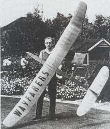 Dennis Jones with sailplane