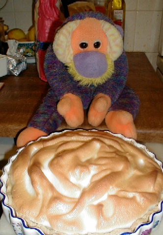 Mama shows off a nice meringue