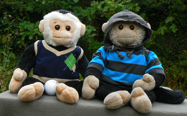 Mooch and Monty monkey celebrate their birthday for 2010.