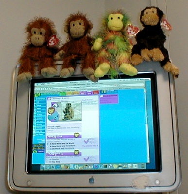 Zig-Zag's kids and Swinger on a Mac screen