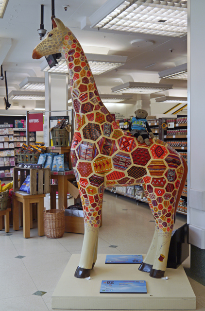 Mooch monkey at Stand Tall for Giraffes in Colchester 2013 - 10 African Patchwork