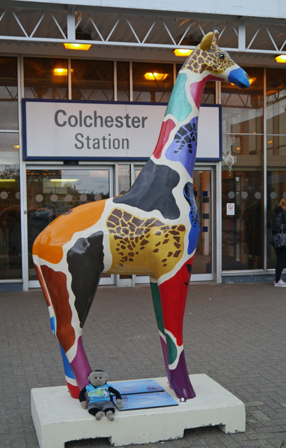 Mooch monkey at Stand Tall for Giraffes in Colchester 2013 - 14 Stan