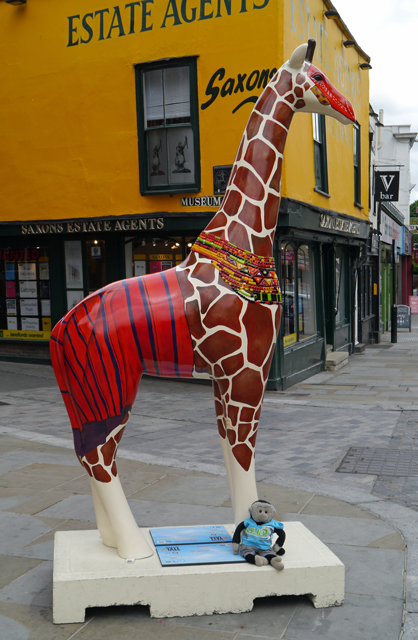 Mooch monkey at Stand Tall for Giraffes in Colchester 2013 - 15 Maasai Giraffe