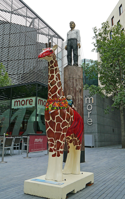 Mooch monkey at Stand Tall for Giraffes in Colchester 2013 - 15 Maasai Giraffe