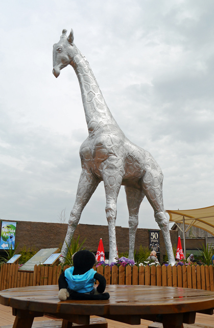 Mooch monkey at Stand Tall for Giraffes in Colchester 2013 - 16 Jet Set Giraffe