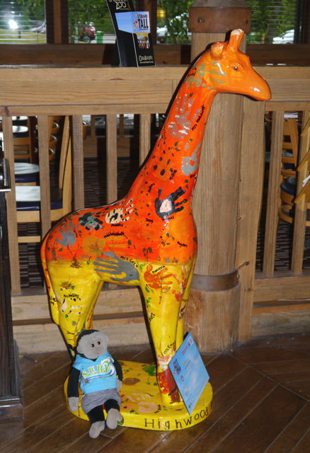 Mooch monkey at Stand Tall for Giraffes in Colchester 2013 - 32 Melman