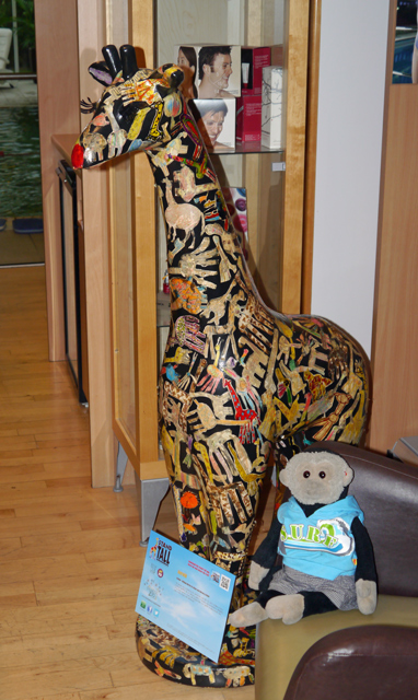 Mooch monkey at Stand Tall for Giraffes in Colchester 2013 - 33 Gerald