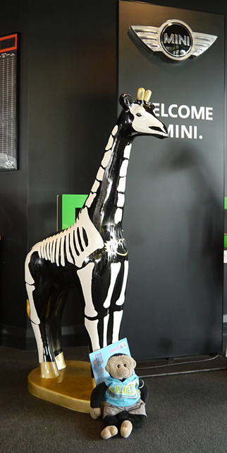 Mooch monkey at Stand Tall for Giraffes in Colchester 2013 - 62 Lexi the Skeleraffe