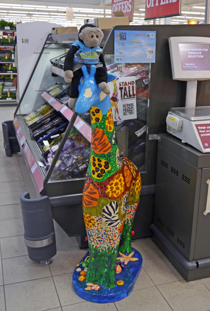 Mooch monkey at Stand Tall for Giraffes in Colchester 2013 - 68 Enviraffety