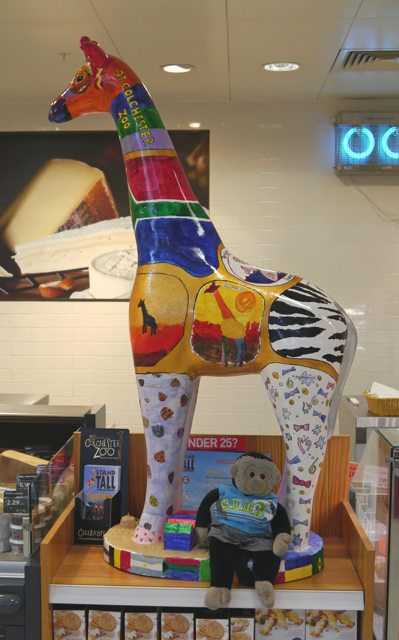 Mooch monkey at Stand Tall for Giraffes in Colchester 2013 - 72 Bateman