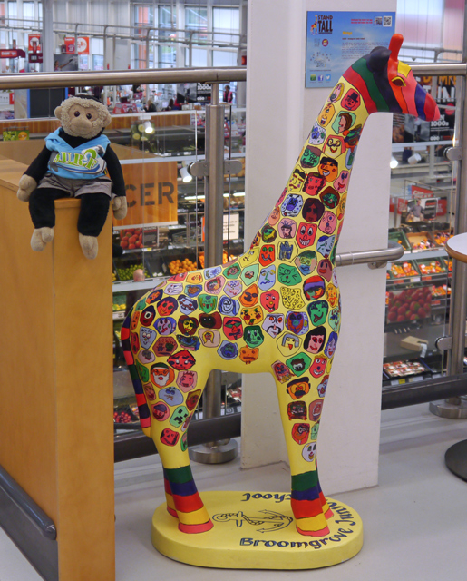 Mooch monkey at Stand Tall for Giraffes in Colchester 2013 - 73 Mango