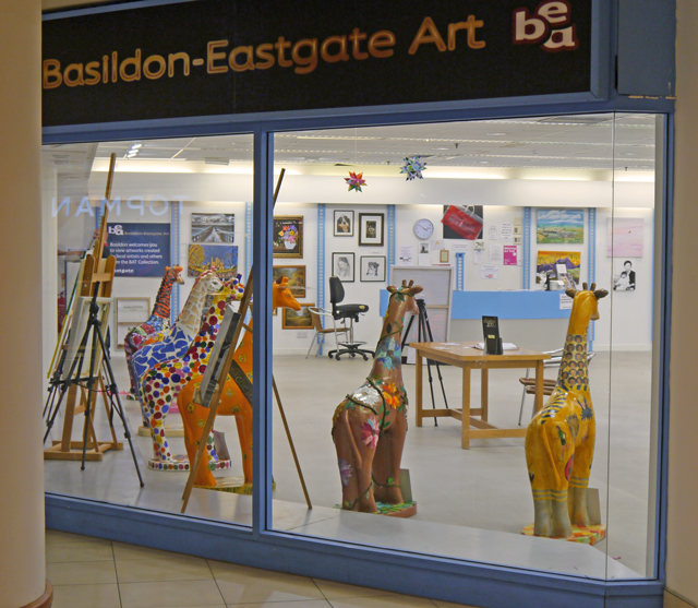 Mooch monkey at Stand Tall for Giraffes in Colchester 2013 - Basildon Eastgate Art