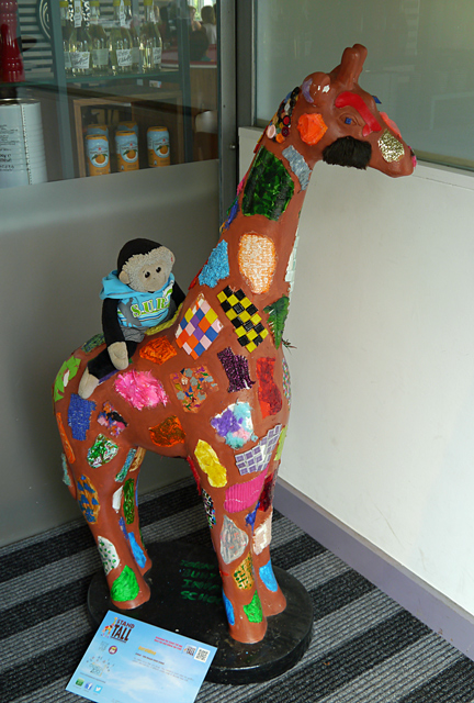 Mooch monkey at Stand Tall for Giraffes in Colchester 2013 - 104 Geraldine