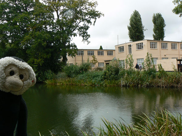 The lake in the grounds of Bletchley Park mansion.