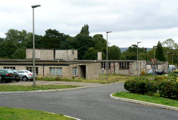 Some of the buildings at Bletchley Park.