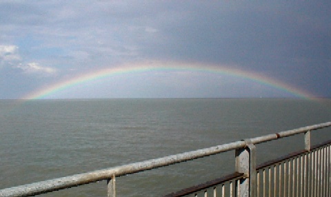 Rainbow at Southwold Pier.