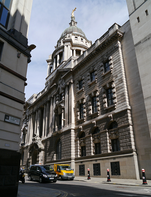 The old part of the Old Bailey building