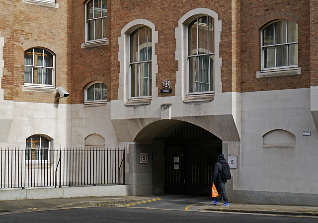 The Lord Mayor's entrance to the courts