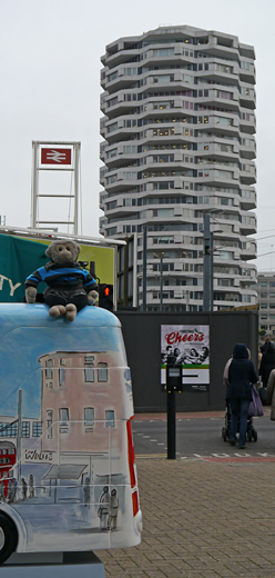 Mooch monkey at Year of the Bus London 2014 - C01 Diversity