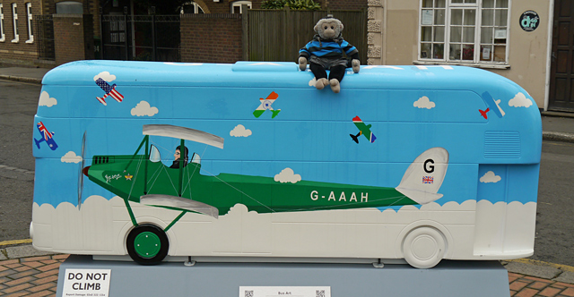 Mooch monkey at Year of the Bus London 2014 - C09 Queen of the Sky