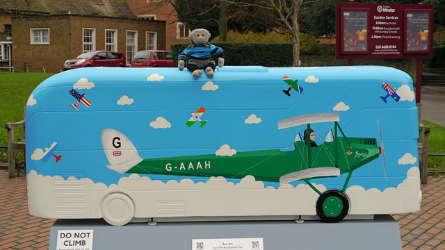 Mooch monkey at Year of the Bus London 2014 - C09 Queen of the Sky