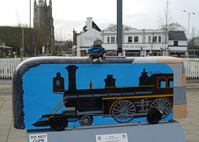 Mooch monkey at Year of the Bus London 2014 - C10 Do The Locomotive