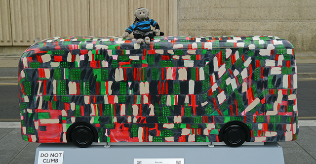 Mooch monkey at Year of the Bus London 2014 - C11 Trammin