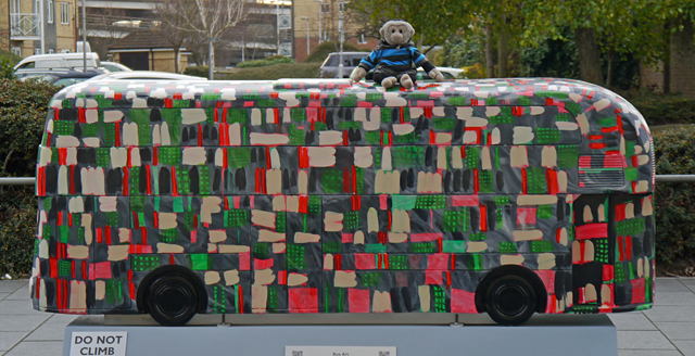 Mooch monkey at Year of the Bus London 2014 - C11 Trammin