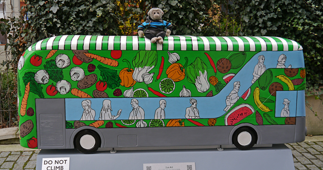 Mooch monkey at Year of the Bus London 2014 - C12 Surrey Street Market