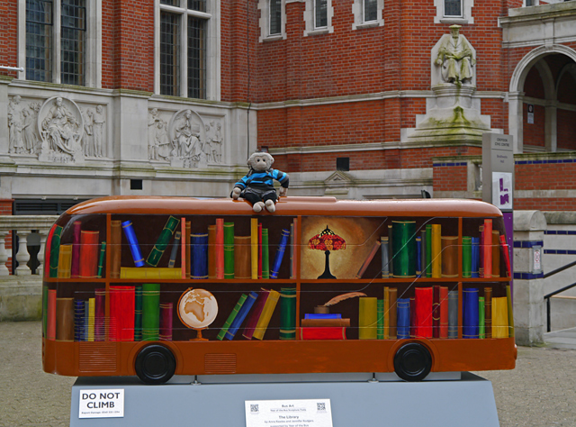 Mooch monkey at Year of the Bus London 2014 - C13 The Library