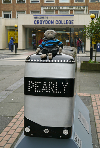 Mooch monkey at Year of the Bus London 2014 - C17 Pearl