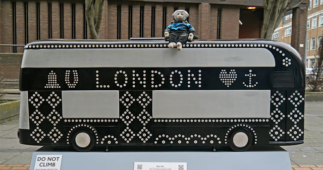 Mooch monkey at Year of the Bus London 2014 - C17 Pearl